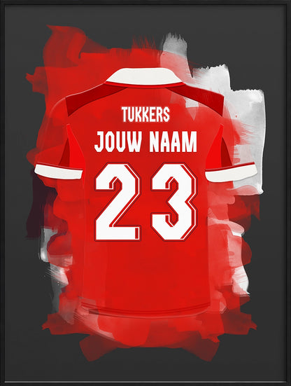 FC Twente Enschede Voetbal Poster Gepersonaliseerd Voetbalfan Cadeau