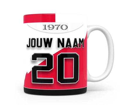 FC Utrecht Voetbal Mok Met Personalisatie Verjaardag Cadeau