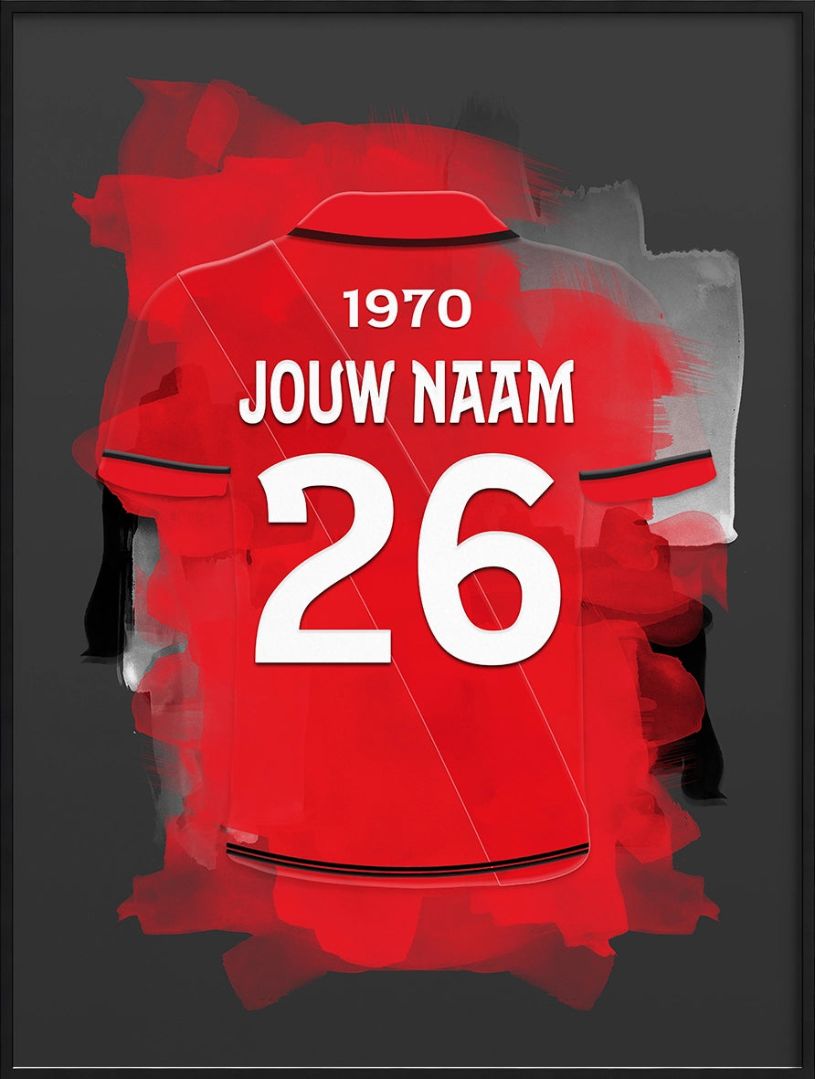FC Utrecht Poster Gepersonaliseerde Voetbal Cadeau Fans