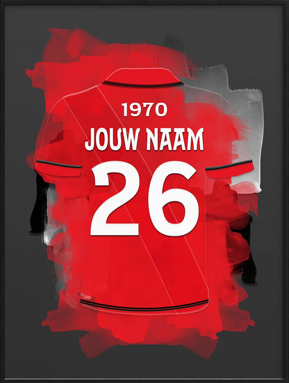 FC Utrecht Poster Gepersonaliseerde Voetbal Cadeau Fans
