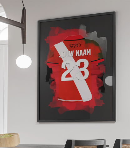 FC Utrecht Voetbal Poster Met Eigen Naam Jongenskamer Cadeau