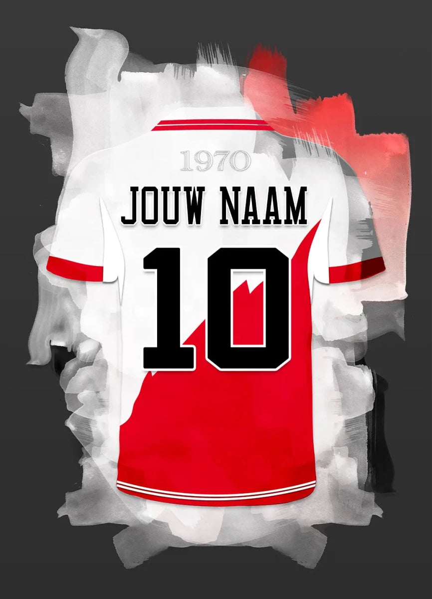 FC Utrecht Poster Met Naam En Rugnummer Wanddecoratie