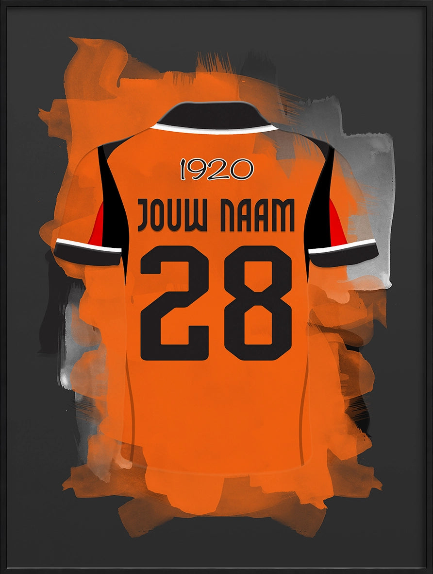 FC Volendam Voetbal Poster Gepersonaliseerd Voetbalfan Cadeau