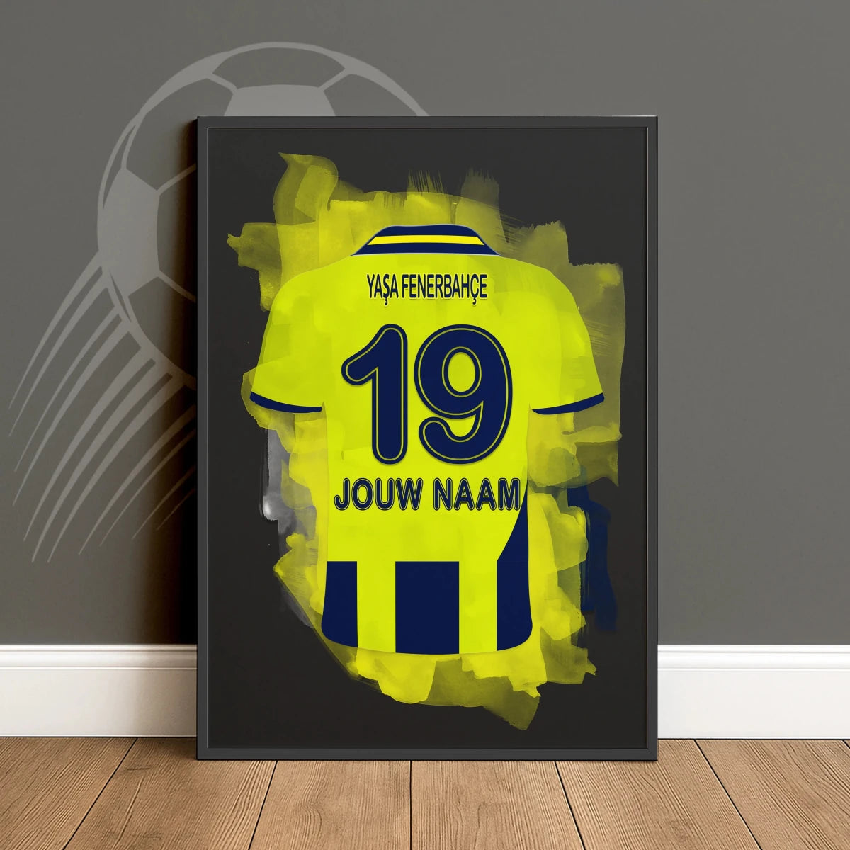 Fenerbahce Voetbalposter Met Naam En Rugnummer