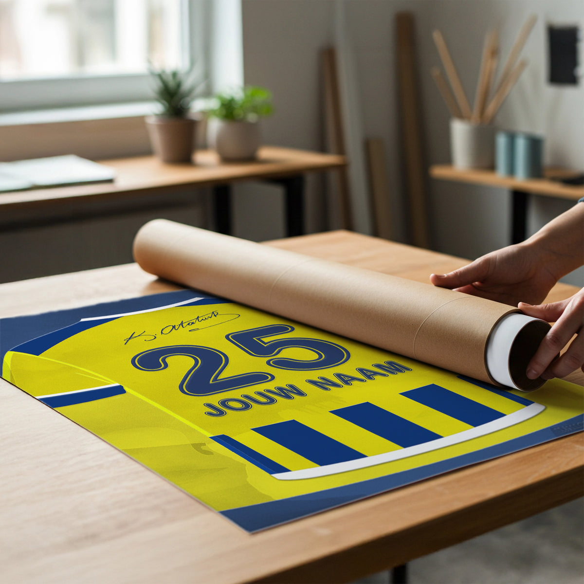 Fenerbahce Voetbal Wanddecoratie Met Naam