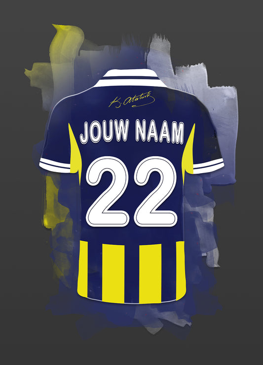 Fenerbahce wanddecoratie - Losse poster - Voetbal fan cadeau
