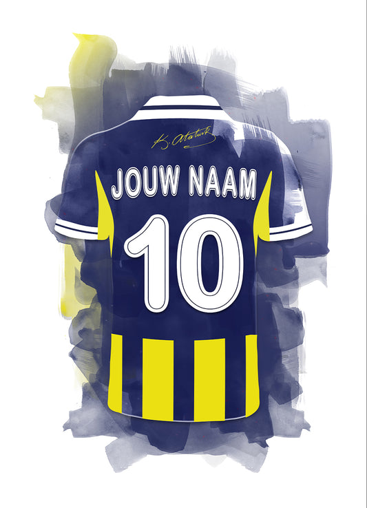 Fenerbahce poster met naam bestellen