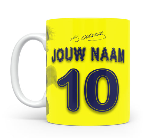 Fenerbahce voetbal mok met naam - Voetbal fan kado
