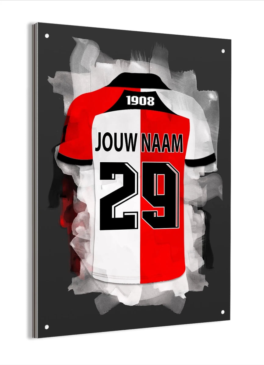 Feyenoord Voetbal Poster Aluminium Dibond Mancave Verjaardag Cadeau
