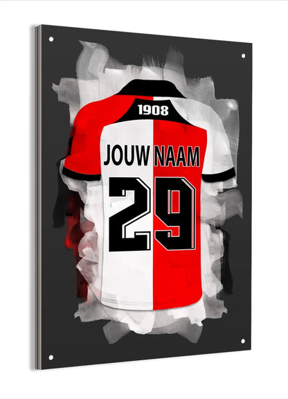 Feyenoord Voetbal Poster Aluminium Dibond Mancave Verjaardag Cadeau