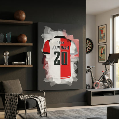 Feyenoord Voetbal Canvas Met Naam Personalisatie Mancave
