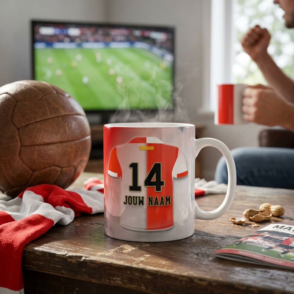 Feyenoord Mok Gepersonaliseerd Voetbal Cadeau Bestellen