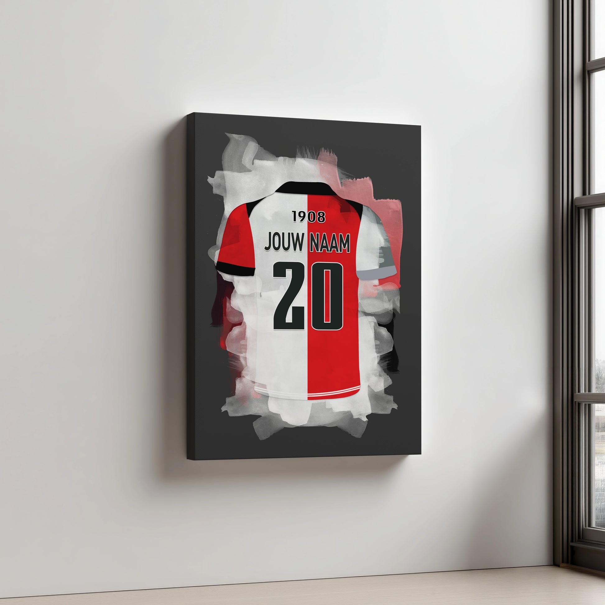 Feyenoord Voetbal Poster Aluminium Dibond Mancave Voetbalfans