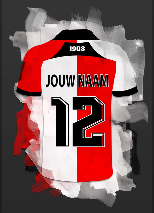 Feyenoord Voetbal Poster Met Naam