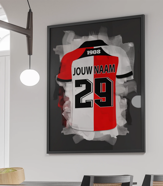Feyenoord Voetbal Poster Met Personalisatie Jongenskamer