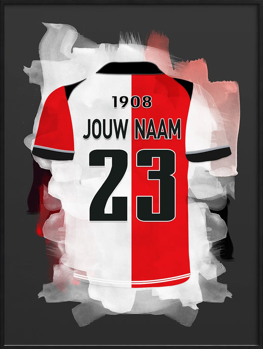 Feyenoord Voetbal Poster Gepersonaliseerd Voetbalfan Cadeau