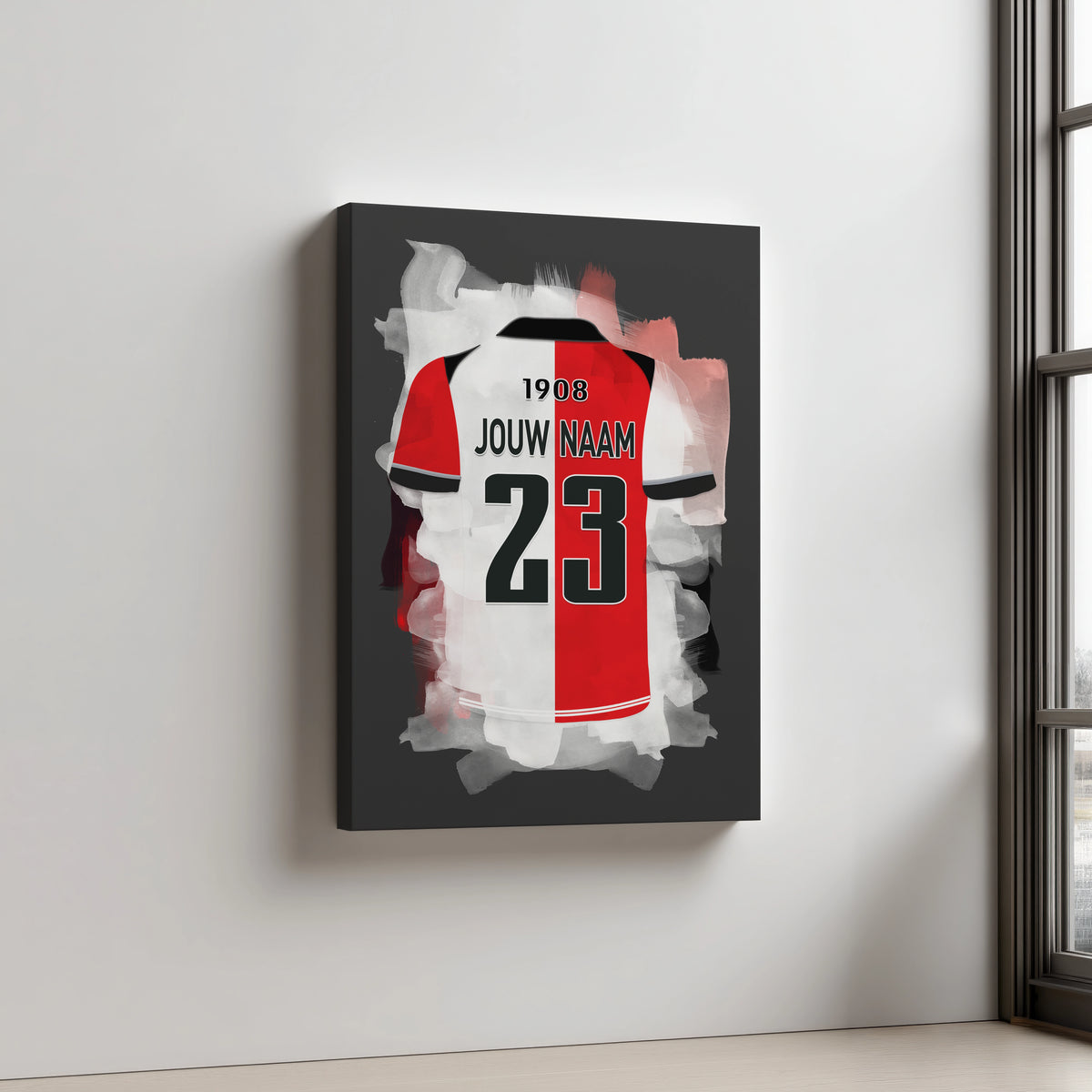 Feyenoord Rotterdam Aluminium Dibond Wanddecoratie Mancave Decoratie
