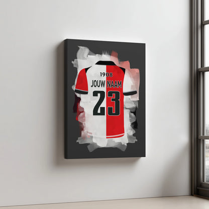 Feyenoord Rotterdam Aluminium Dibond Wanddecoratie Mancave Decoratie
