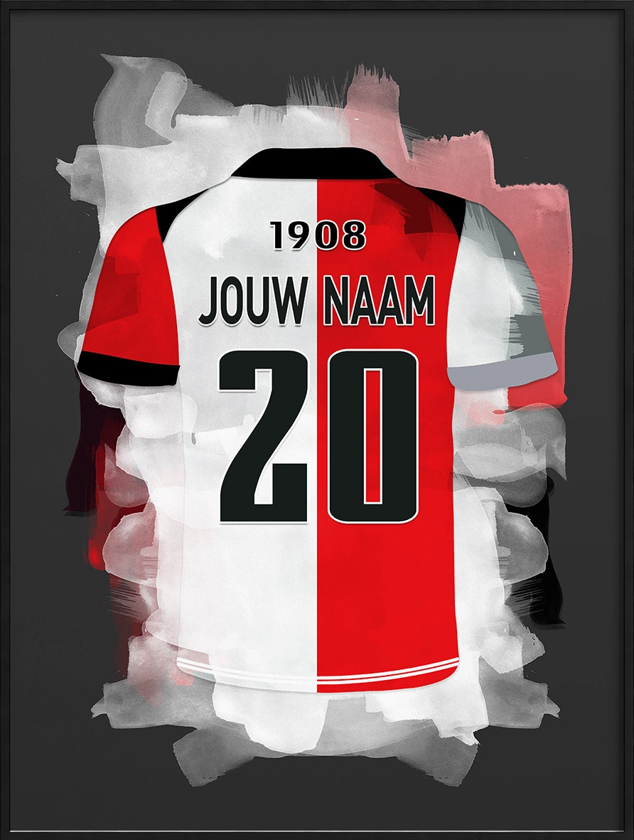 Feyenoord Rotterdam Voetbal Poster Met Naam Kopen