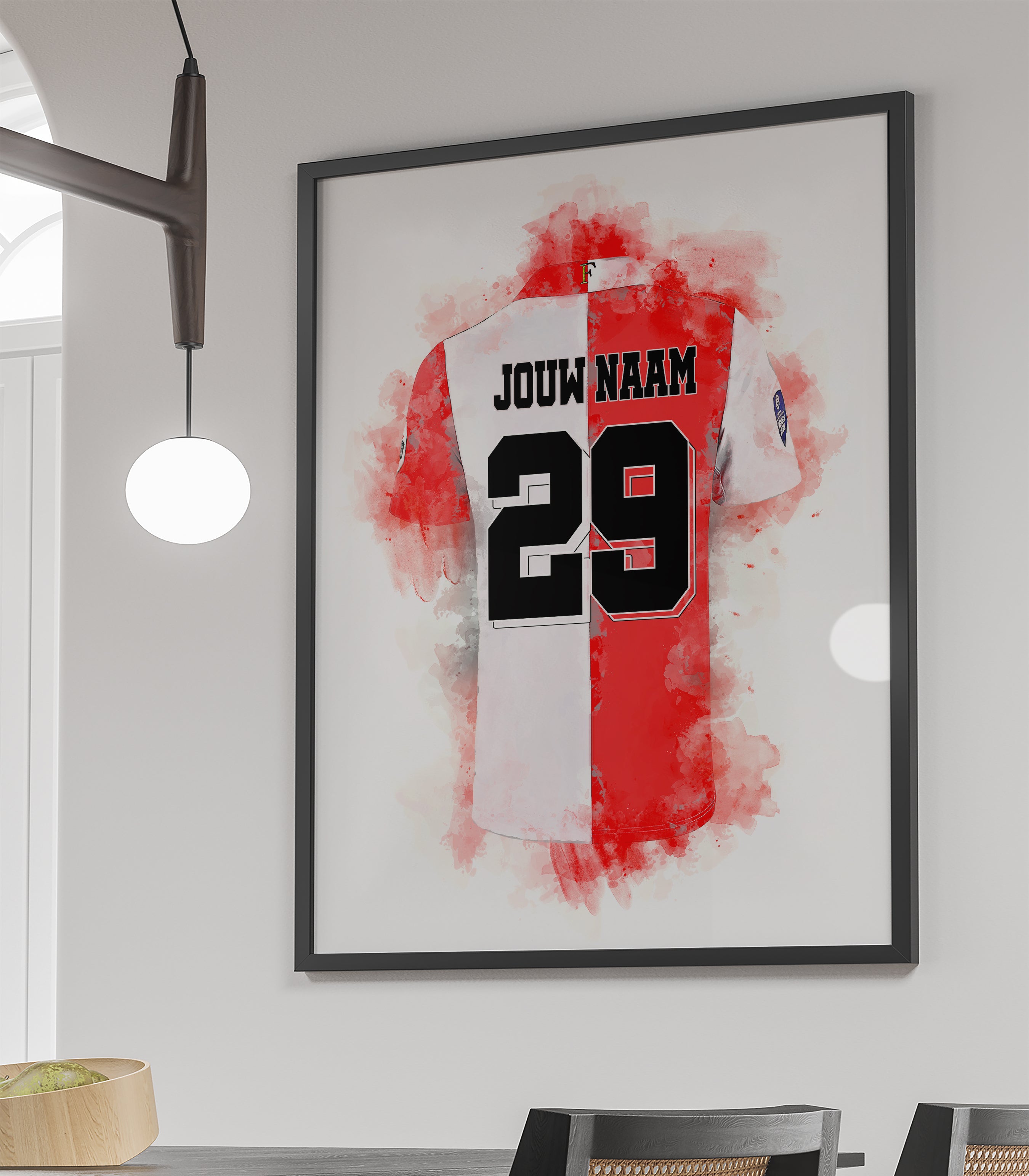 Voetbalposter Feyenoord Met Personalisatie Mogelijkheden Wallofprints