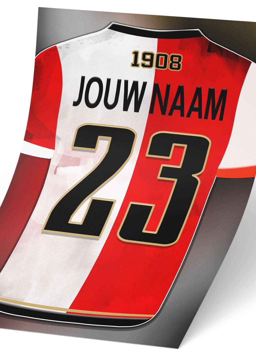 Feyenoord poster met personalisatie