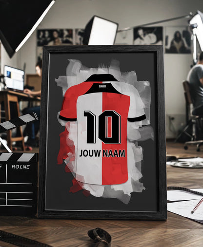 Feyenoord ingelijste poster met naam