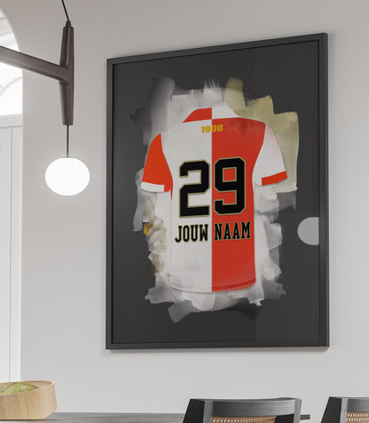 Feyenoord Rotterdam poster met naam kopen