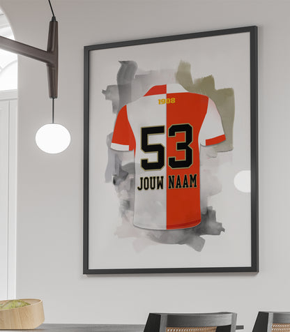 Feyenoord Rotterdam poster met naam kopen