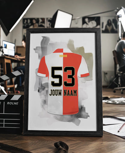 Feyenoord ingelijste poster met naam