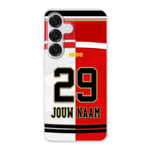 Feyenoord Rotterdam 2025-2026 telefoonhoesje met personalisatie - Samsung Galaxy telefoonhoesjes - Voetbal fan kado 