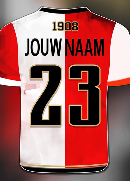 Feyenoord poster met naam en rugnummer