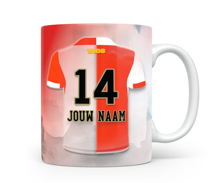 Feyenoord Rotterdam mok met eigen naam - Voetbal fan cadeau