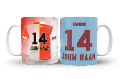 Feyenoord Rotterdam mok met eigen naam - Voetbal fan cadeau