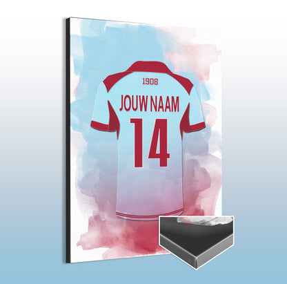 Feyenoord Rotterdam wanddecoratie - Feyenoord shirt 2025-2026 poster - Canvas poster - Feyenoord fan kado