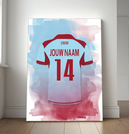 Feyenoord wanddecoratie met naam