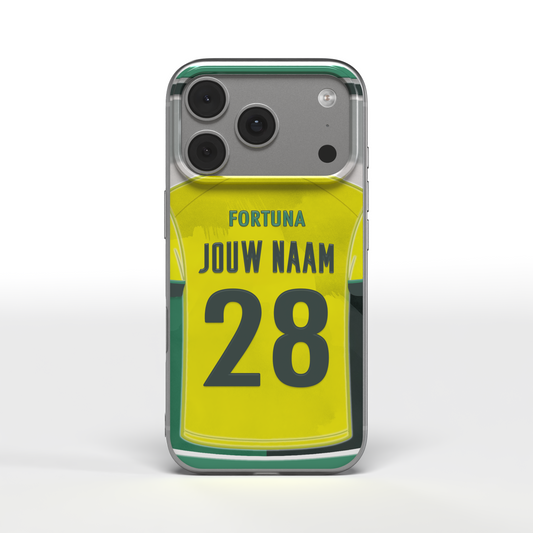 Fortuna Sittard Telefoonhoesje Gepersonaliseerd Voetbal Cadeau