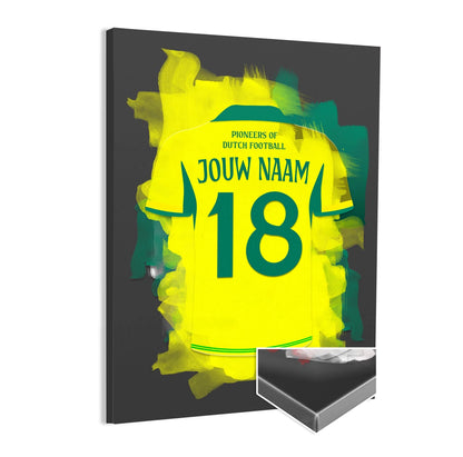 Fortuna Sittard Voetbal Canvas Muurdecoratie