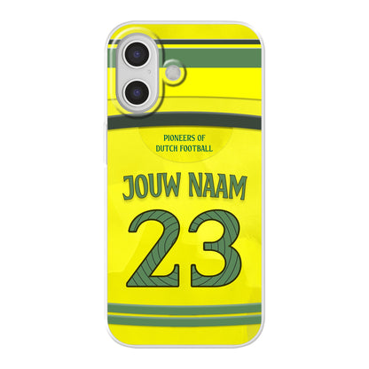 Fortuna Sittard 2025-2026 telefoonhoesje met personalisatie - Apple iPhone telefoonhoesjes - Voetbal fan kado 