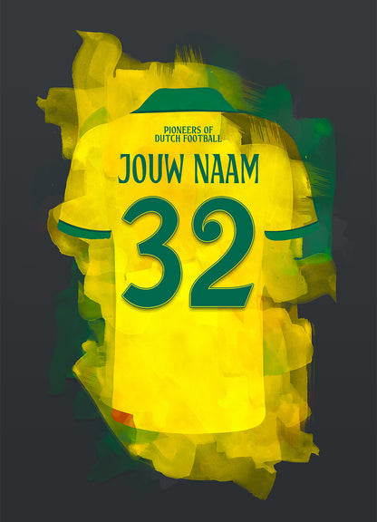 Fortuna Sittard poster met naam - Fortuna Sittard print met personalisatie