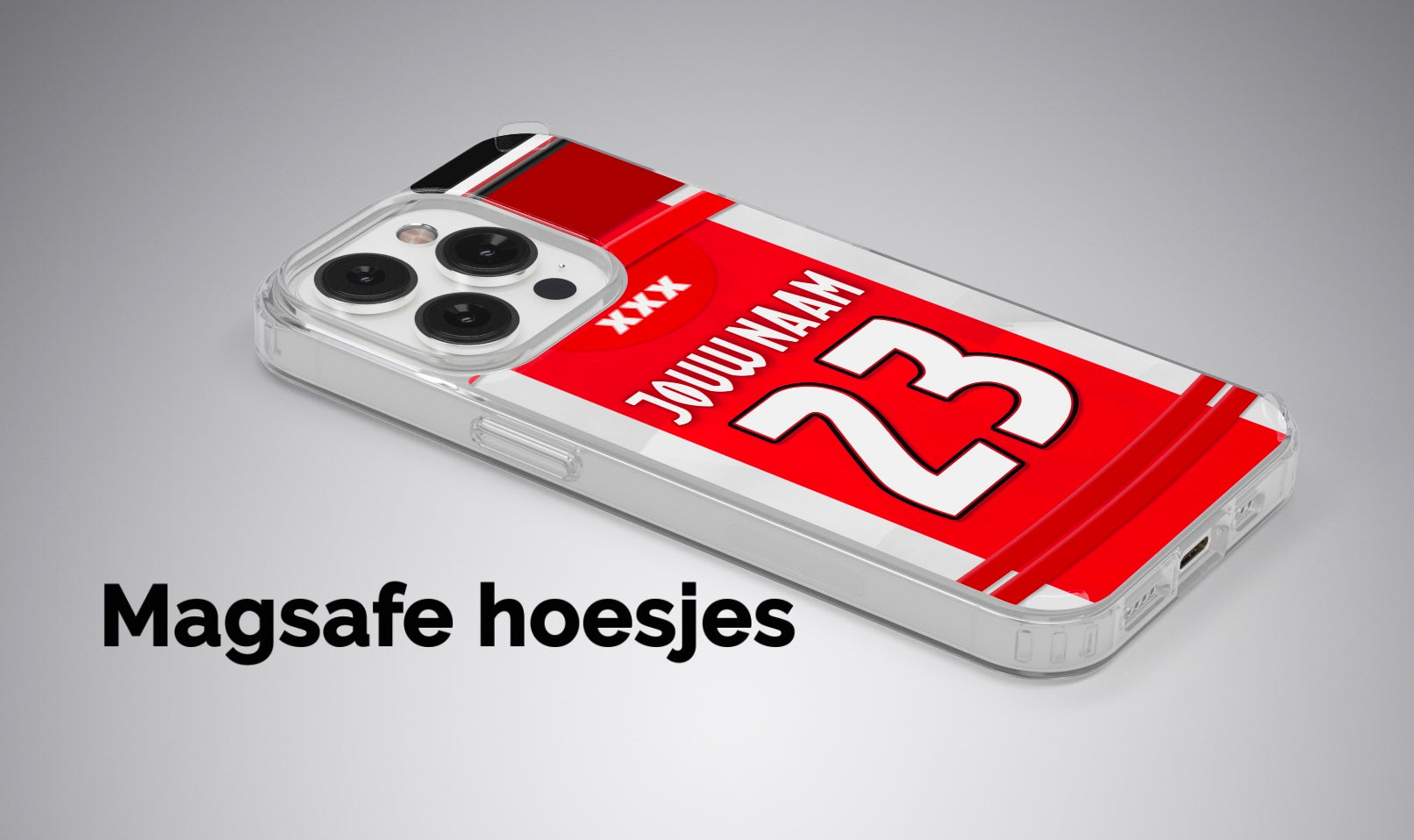 Ajax Amsterdam telefoonhoesje met naam - Voetbal fan kado