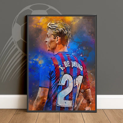 Frenkie de Jong Voetbal Poster Kinderkamer Bestellen Kopen