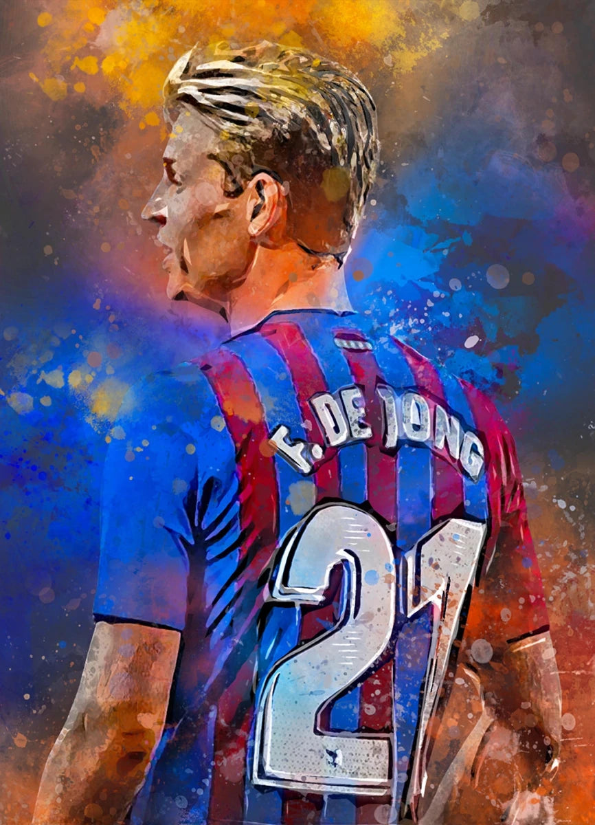 Frenkie de Jong Voetbal Poster FC Barcelona