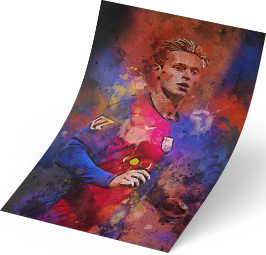 Lionel Messi voetbal wanddecoratie - Losse poster - Voetbal fan cadeau