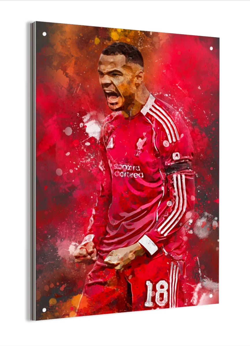 Gakpo Voetbal Poster Aluminium Dibond Wanddecoratie Kopen