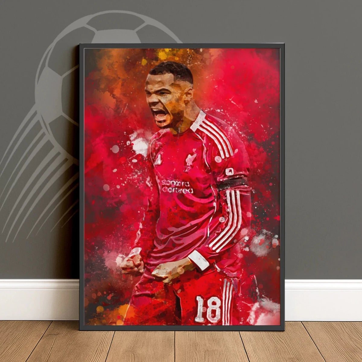 Gakpo Voetbal Poster Liverpool FC Jongenskamer
