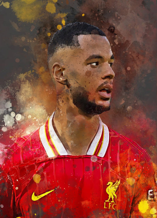 Gakpo voetbal poster Liverpool FC Cadeau