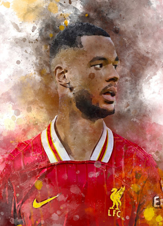 Cody Gakpo voetbal wandecoratie