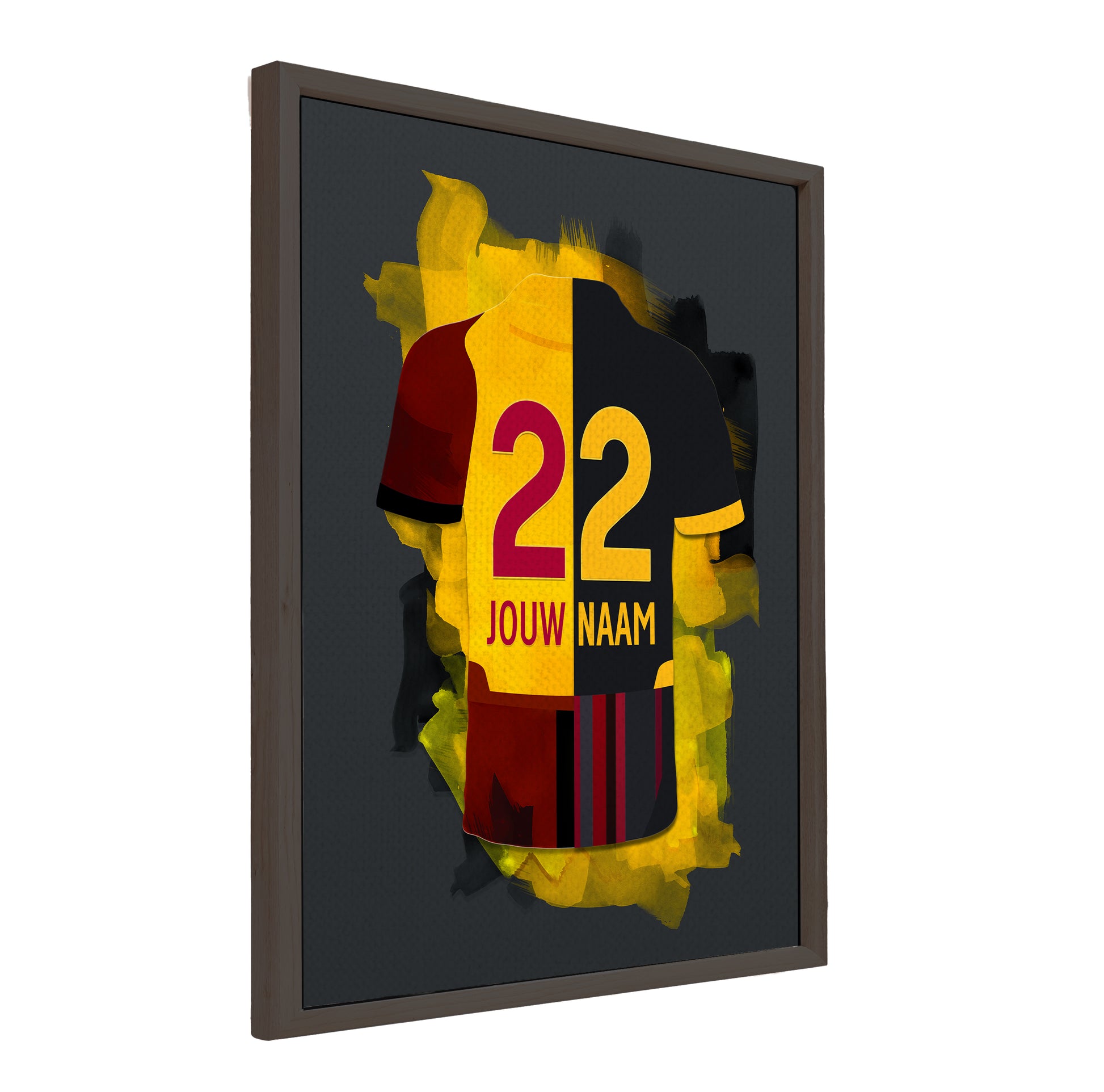Galatasaray canvas met baklijst muurdecoratie - voetbal cadeau