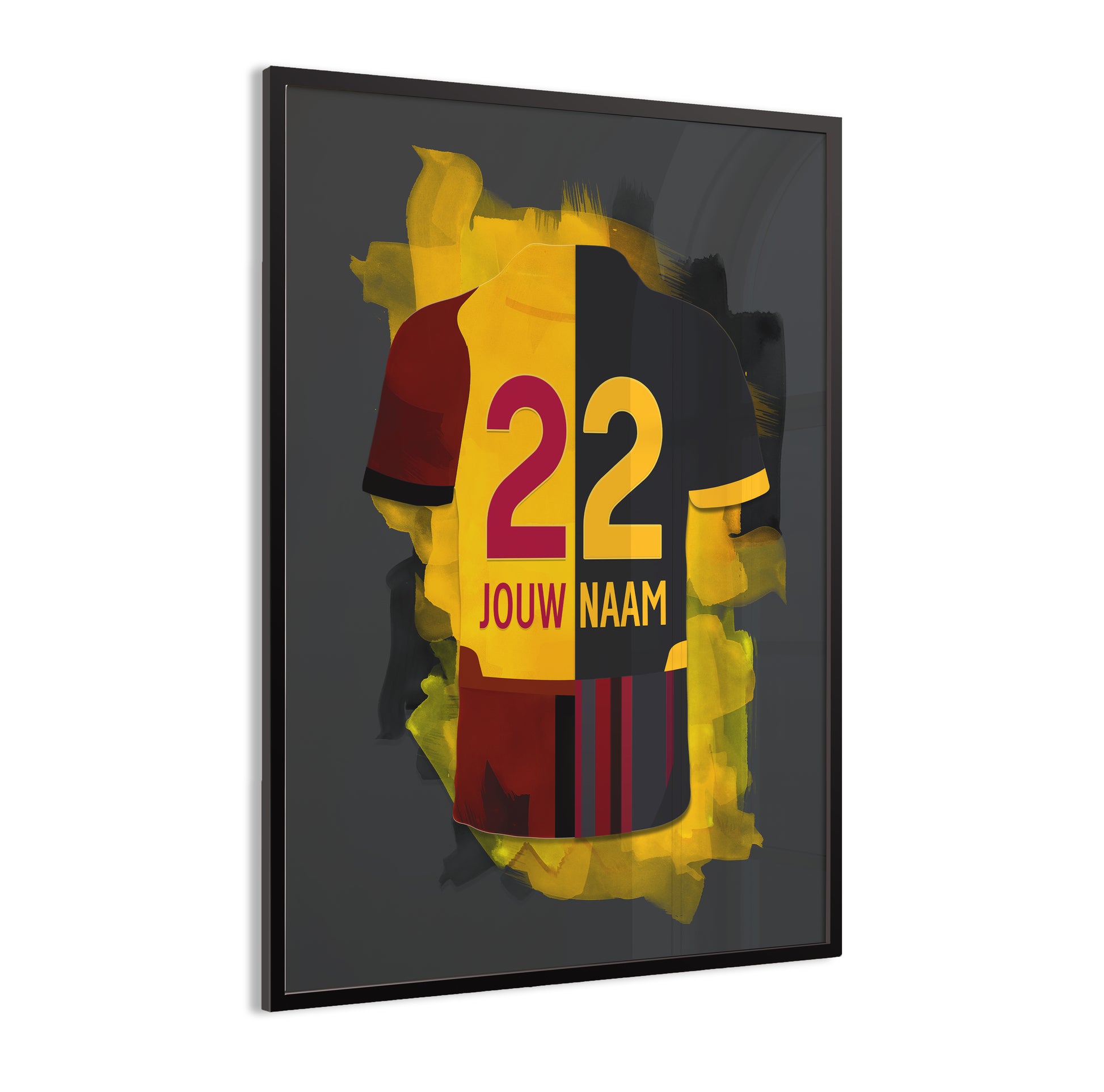 Galatasaray ingelijste poster muurdecoratie - voetbal cadeau
