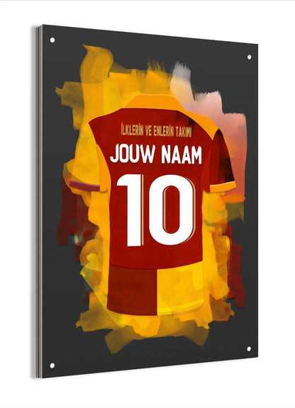Galatasaray SK Voetbal Aluminium Dibond Mancave Muurdecoratie